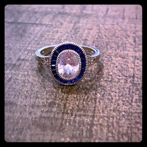 Vintage style sterling silver ring